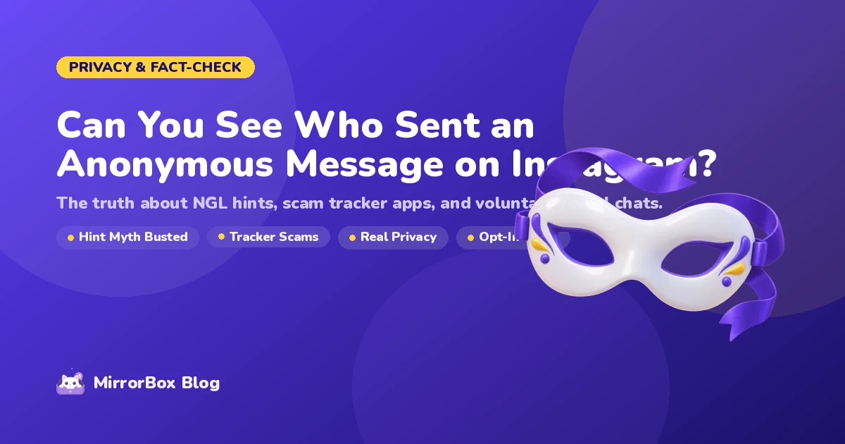 Privacy fact check guide cover illustrating the truth about anonymous Instagram message tracking